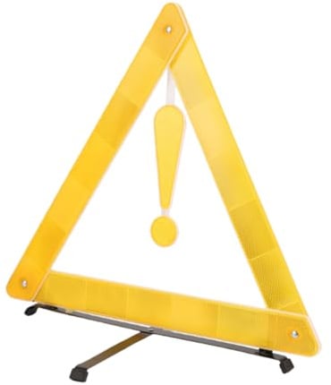 OKUMEYR Panneau Darrêt Durgence Triangle Routier Réfléchissant Pour Inspection De Voiture Compact Pliable Visibilité Nocturne Améliorée Australien