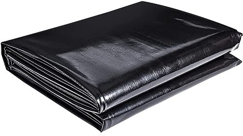 Telo Per Laghetto 2x2m 3x5m 4x8m 5x10m HDPE Heavy Duty Rivestimento Per Laghetti Resistente Ai Raggi UV Fodera Laghetto Per Geomembrana Liner Waterfall Piscina Costruzione(Misurare:5x10m/16x33ft)