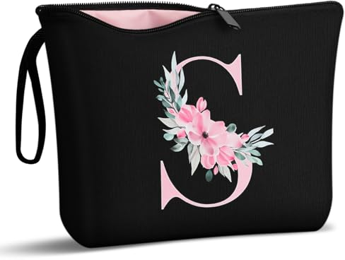Aucuu Kosmetiktasche Damen Leinwand, Multifunktionaler Make-up-Tasche, Schminktasche, Travel Cosmetic Organizer, Groß Kapazität