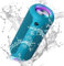 Ortizan Haut-parleur Bluetooth avec lumière LED, mini, portable, fonction mains libres, sans fil, protection IPX7 contre l'eau et son surround à 360°, avec AUX, TF, pour l’extérieur