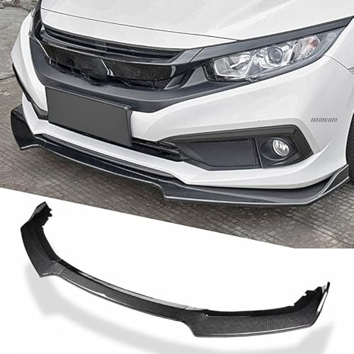 Auto Frontspoiler für Honda Civic 2016-2021, Frontstoßstangenlippenspoiler, Wasserdicht, Verschleißfest, Frontspoiler
