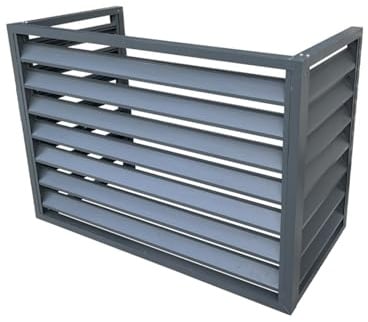 Aluminium Klimagerät Und Wärmepumpenabdeckung, Mini Split Klimagerät Abdeckung Für Außengeräte Für Innen Und Außen, 110x80x60cm,Grey