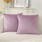 Ystyle Federe Cuscini Divano 45x45 Copricuscino Divano Camera da Letto Cuscini Arredo Fodere Arredamento Casa Federe Moderni Elegante Morbido Resistente in Velluto 2 Pezzi, Viola Chiaro