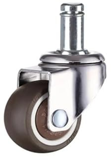 AKNOQNTM 4 Teile/los 1,5 Zoll Schraube Sicherungsring Plunger Rad TPR Gummi Silent Universal Bürostuhl Boss Caster Einzellast 22 kg