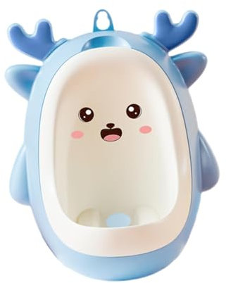 MagiDeal Pot Debout à Suspendre pour Apprentissage de la propreté, urinoir Mural pour Enfants, bébés et garçons, Bleu