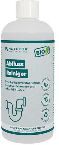 HOTREGA BIO Abfluss-Reiniger Konzentrat 500ml, Rohrreiniger, Abflussreinigung, Bioreiniger