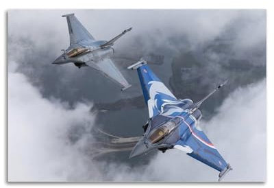 Militär-Jet-Kämpfer-Poster, Rafale, Mehrzweck-Flugzeug-Poster, dekorative Malerei, Leinwand, Wandposter und Kunstdruck, moderne Familienschlafzimmer-Dekoration, Poster, 30 x 45 cm