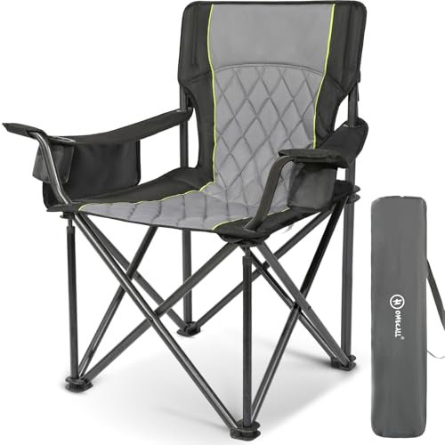 Homecall Campingstuhle Faltbar Bis 360 KG Ultragroß Caming Stuhl mit hoher Rückenlehne, Komplett Gepolstert, Robust und Zuverlässig klappstuhl Camping für Outdoor, Balkon, Garten, Angeln, XXL