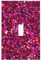 Dekorativer Lichtschalter mit Glitzer-Druck, 7,6 x 12,7 cm, für Steckdosen