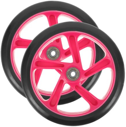 Anneome Hochelastische Ersatz Roller Räder aus Pu Universalräder 175mm Durchmesser Verschleißfest Wartungsfrei Scooter Zubehör für Elektroroller und Skateboard