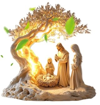 KHZen Acryl Weihnachts Krippen Szene Tabletop Orament 2D Flat Designs Krippenszene Display Für Und Kirchendekoration