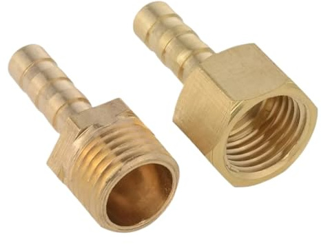 M3/4/5/6/8/10/12/14 métrique mâle femelle à 2.5 3 4 5 6 8 10 12 Mm tuyau barbe laiton coupleur raccord de tuyau connecteur eau gaz carburant(Female,10MM_M10X1MM)