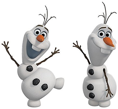 Wandaufkleber Disney's Die Eiskönigin Olaf, abziehbar und aufklebbar