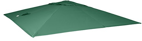 Mendler Toile de Rechange pour Parasol déporté HWC, 3 x 4 m - Vert foncé