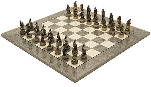 The Regency Chess Company Ltd The Zombie y Gris Ceniza Deluxe Juego de ajedrez