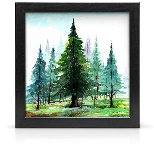 70x70cm Black Wood Effect Square Picture Frame with Clear Perspex Front | Handmade Large Photo Frame for Wall Mount | Poster Frame for Landscape or Portrait Display.