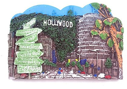 Hollywood USA 3D Fridge Magnet American Souvenirs Magnetic Sticker,Home Decoration USA Refrigerator Magnet from China