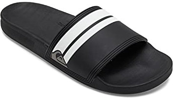 Quiksilver Rivi Slide, Sandalia Hombre, Negro (Black Black White Xkkw), 43 EU