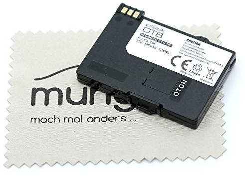 Ersatz Akku passend für Siemens C55, S55, A51, A52, A55, A57, Sinus 701, Gigaset SL37H (entspricht Originalakku EBA-510) OTB V30145-K1310-X250 OTB mit mungoo Displayputztuch