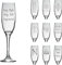 So Bespoke Personalised Engraved Glass Champagne Flute - Birthday Gift - for Her - Hen Party - Wedding Gift (Style 9 (Text Only))