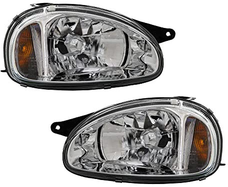 Halogen Scheinwerfer Set links & rechts Hauptscheinwerfer Frontscheinwerfer H4 für Model Corsa B 73_ 78_ 79_ Combo 71_