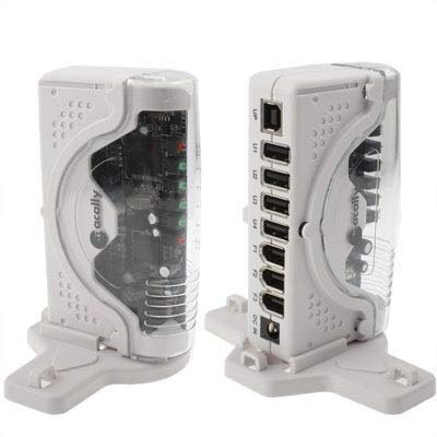 No HUB USB Docking Station Splitter 2 in 1 (4 Porte USB 2.0 Hi-Speed + 3 Port IEEE 1394 FireWire) Hub, Data Hub Extension