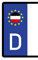Generisch 2 Stück Kennzeichenaufkleber Deutsches Kaiserreich Reich Set Flaggen Aufkleber | Sticker Plakette Deutschland Germany Autoaufkleber