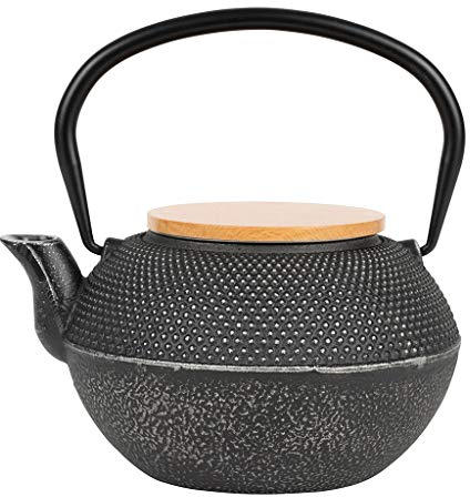 Sema Design – Tetera de hierro fundido con puntos , 1 litro, 18 x 16 x 11,5 cm