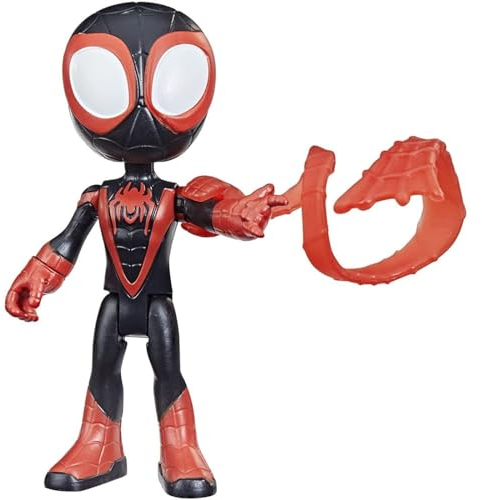 SPIDEY AND HIS AMAZING FRIENDS Marvel Miles Morales Figur, 10 cm große Action-Figur und 1 Accessoire, ab 3 Jahren