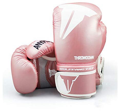 XJST Guanti da Boxe giovanili, Guanti da Allenamento Professionisti, Guanti da Combattimento Guanti da Boxe Mitts Sanda Karate Sandbag,Rosa,8oz