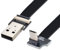 chenyang Câble plat micro USB 2.0 mâle vers micro USB mâle coudé à 90 degrés vers le haut - 1 m