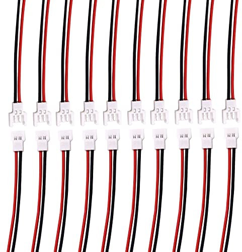 YnGia 10 paires JST 2 broches câble de fil électrique Micro 1.25mm connecteur mâle et femelle prise Mini Micro JST 51005 fil de connecteur