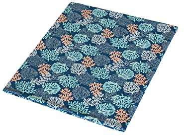 1buy3 Jersey Stoff gemustert zum nähen | 92% Baumwolle, 8% Elasthan | Kinderstoff | Baumwolljersey | Muster: Pflanzen Pastellfarben | 100cm x 160cm | Grundpreis je m² = €9,99