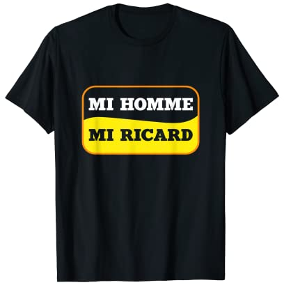 Homme Mi homme Mi Ricard - Ricard Pastis Apéro T-Shirt