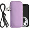 kwmobile Handytasche für Smartphones XL - 6,7/6,8 - Neopren Handy Hülle Lavendel mit Kordel - Handy Tasche mit Handykette 17,2 x 8,4 cm Innenmaße