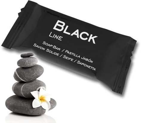 Seifenstück BLACK LINE | 250 Stk. x 8g | Hotel, B&B, Landhaus