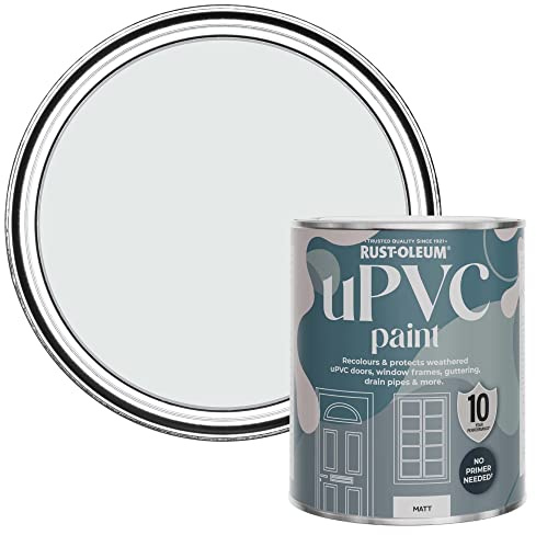 Rust-Oleum Grey uPVC Door and Window Paint in Matt Finish - Monaco Mist 750ml