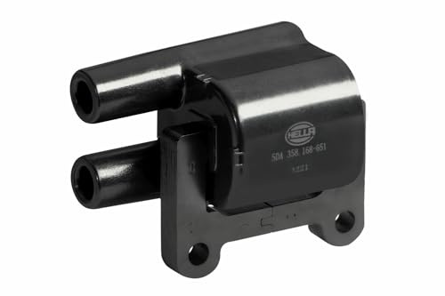 HELLA 5DA 358 168-651 Ignition Coil - 12V - 2-pin connector - Distributer Coil - Bolted