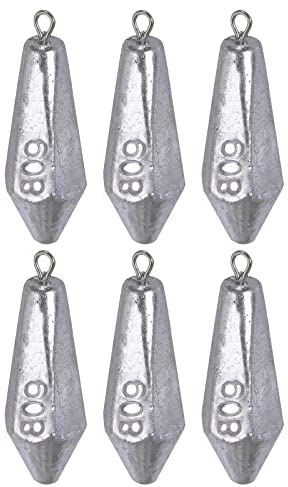 QualyQualy Grundblei Angeln Dropshot Blei Sinker Drop Shot Bleigewichte Angelzubehör Angelblei Set Blei Gewichte für Süßwasser Casting FischenBassforelle Wels, 80g 6 Stück