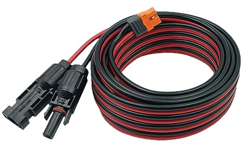 YIMIKEDAYA Solar auf XT60i Kabel 12AWG 4mm² XT60I-F Adapter Solarkabel Verlängerung Kompatibel mit Ecoflow Delta River Powerstation 5M