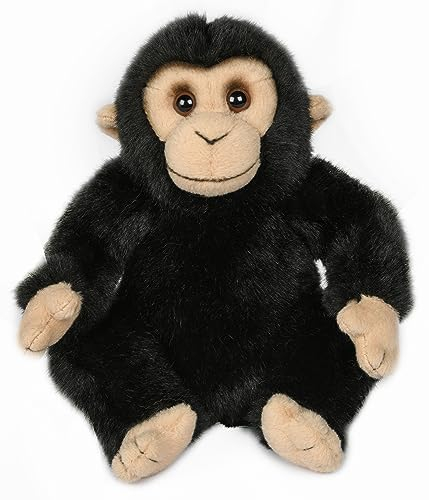 Uni-Toys - Schimpanse, sitzend - 18 cm (Höhe) - Plüsch-AFFE - Plüschtier, Kuscheltier