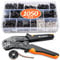 Crimpzange Set, Preciva Crimpzange 0.08-1mm²（AWG28-18）mit 1050pcs JST-SM Steckverbinder Set