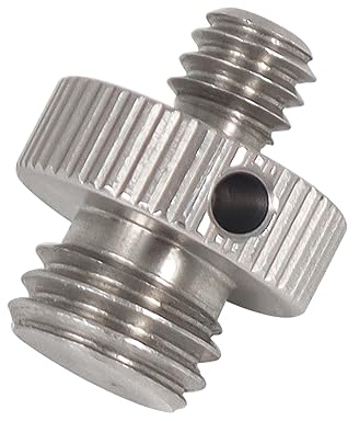 NovelGoal Kameraschraube 1/4 Zoll auf M6 M8 M10 Zoll Stecker auf Stecker Stativhalterung Adapter Schnellspannschraube für DSLR Motorrad Rückspiegel (1 Stück, 1 4 auf M10)