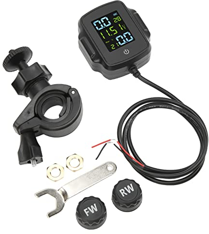 Moto TPMS, di Monitoraggio della Pressione dei Pneumatici, Pratico, Durevole, Ad Alta Precisione con Display per Moto