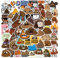 Bric Dodo 50 Stück Poop Aufkleber Auto Laptop Telefon Gitarre Skateboard Motorrad Fahrrad Funny Poop Stickers Set Vinyl Wasserdicht Aesthetic Aufkleber für Jugendliche Kinder Erwachsene