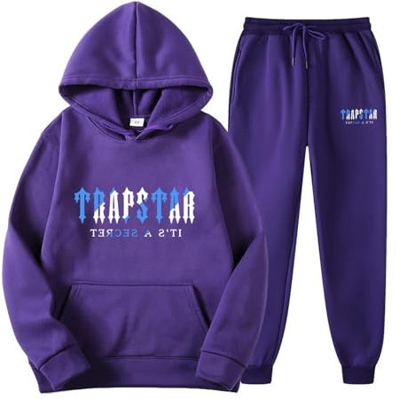 Generisch Trapstar Trainingsanzug Herren Pnl Minus Two Essentials Hoodie Stüssy Hoodie Winter Trainingsanzug Herren Trapstar T Shirt Stussy T-Shirt Psg Nofs Tracksuit 99Based Two Piece (D004,M)