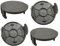 4 Pièces F016F05320 Couvercle de Bobine de Remplacement, Bosch F016F05320 Couvercle pour Coupe Herbe, Easy Grass Cut 23, Easy Grass Cut 26, Easy Grass Cut 18,Easy Grass Cut 18 230
