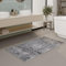 Vintage Badezimmerteppich von WECONhome - Hochwertig und waschbar - Trendiges Wohnaccessoire für Modernes Bad-Design - Ralph (80 x 150 cm, grau)