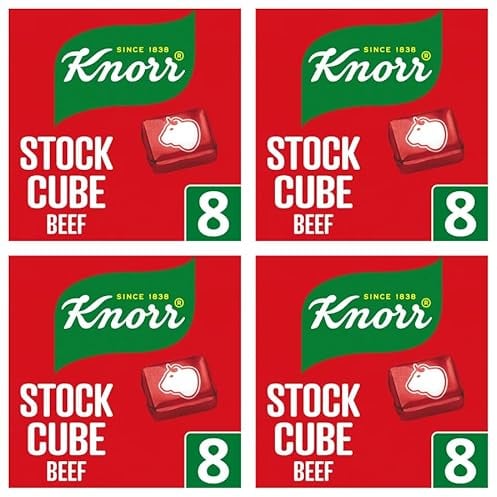 Knorr Stock Cubes Beef (8x10g) - 4 Pack | Enhance the flavour of your dishes with the full-bodied taste of Knorr Beef Stock Cubes.