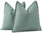 Madizz 2er Set Schlicht Chenille Kissenbezügen Weiche dekorative Kissenbezüge für Sofa Schlafzimmer Kissenhülle Blaugrau 50x50 cm Quadrat